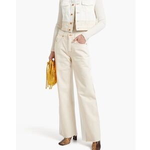 Slverlake Grace Off-White wide leg jeans Sz 26